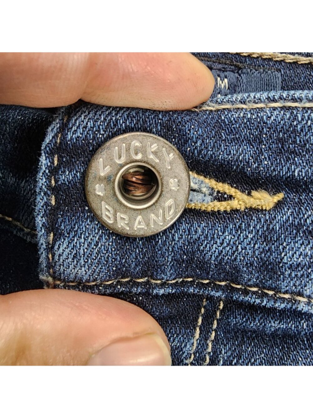 Lucky Brand Jeans Womens 12/31 Blue Stretch Denim Bridgitte Skinny *Read* - Picture 3 of 13